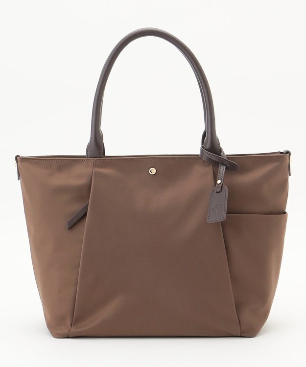 J.PRESS LADIES 【A4サイズ収納可】 ナイロン トート バッグ ブラウン系