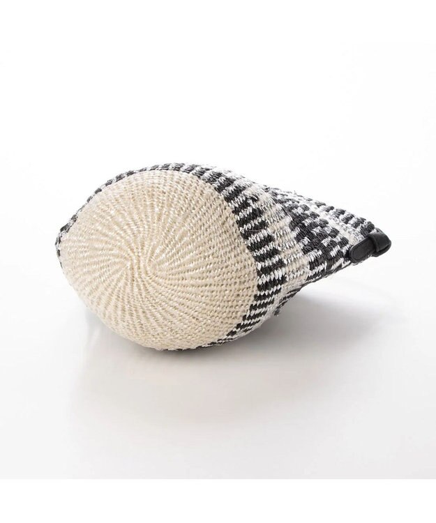 UNBILLION perche プラスティックサイザル×姫路レザー手提げトートバッグ ブラック