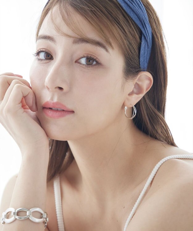 Tiaclasse 【金属アレルギー対応】　ワイヤーフープピアス シルバー