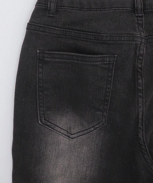 WEGO ブラストスタッズフレアデニム ブラック