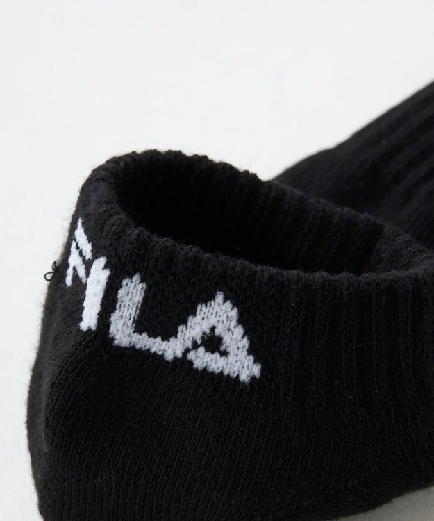 FILA GOLF／marie claire 【FILA GOLF】ジャカードデザイン３Ｐアンクルソックス ブラック