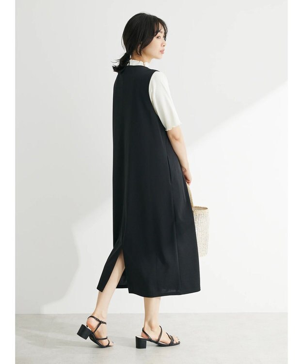 Green Parks ジレにもなる２ｗａｙジャンスカ Black