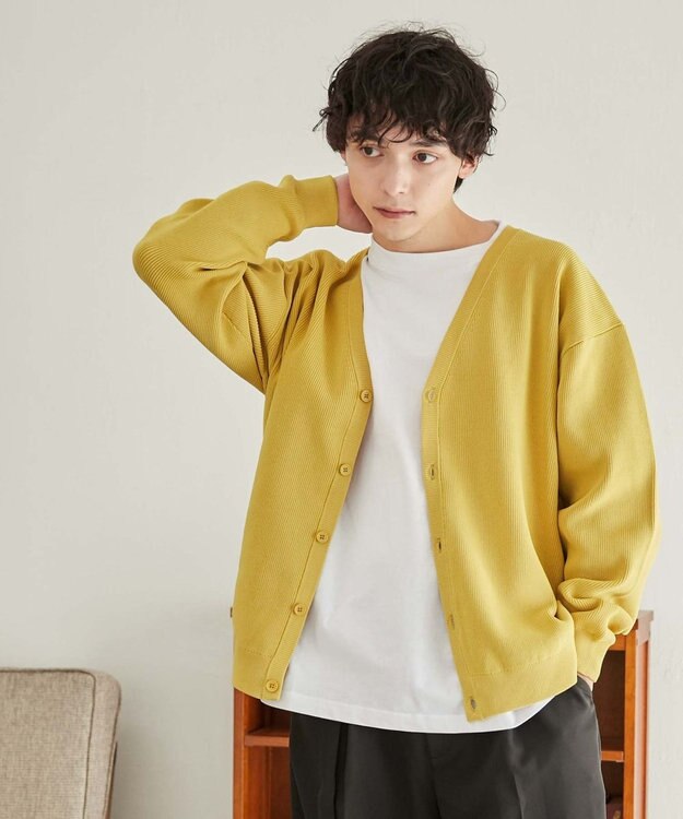 WEGO スポンジカーディガン マスタード