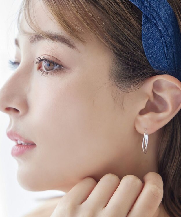 Tiaclasse 【金属アレルギー対応】　ワイヤーフープピアス シルバー