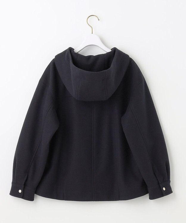 ANY SIS ウールライクショート アウター ネイビー