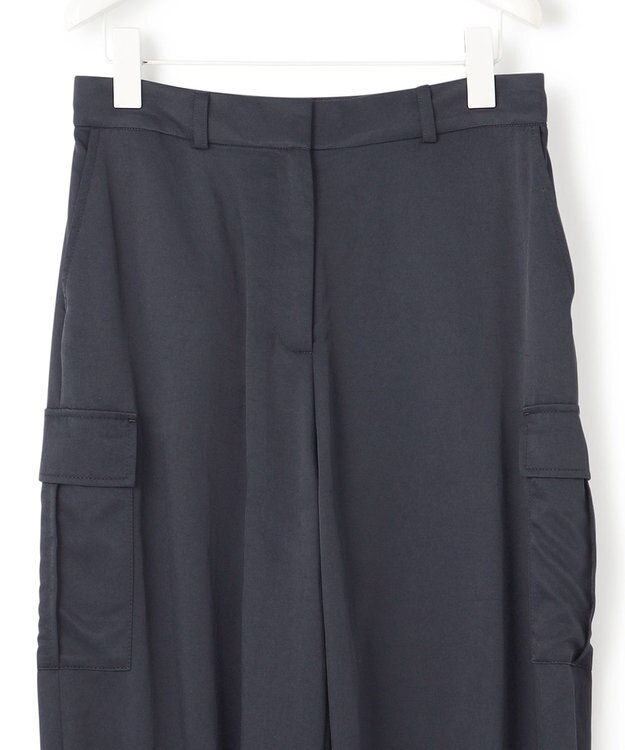 ICB 【接触冷感・UVカット・撥水・洗える】 ナイロンタスランツイル パラシュートカーゴパンツ ネイビー系