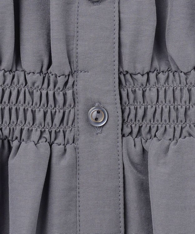 ANY SIS 【撥水】シャーリングシャツ ワンピース ダルブルー