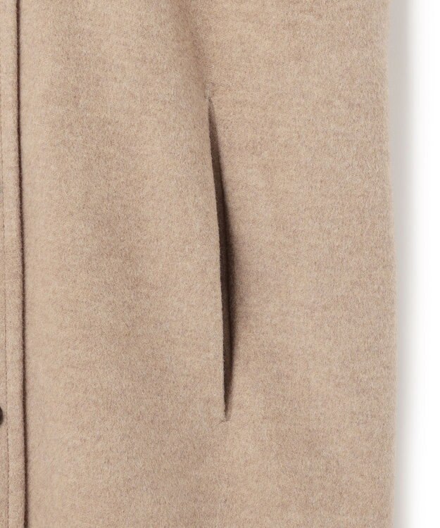 BEIGE， 【VERY NaVY12月号掲載】LABBOCK / ウール混ラグランステンカラーコート Taupe