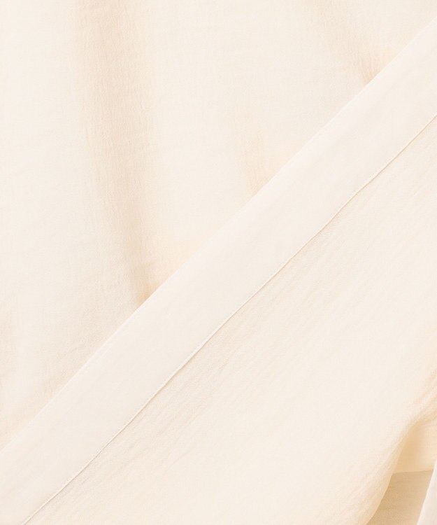 BEIGE， 【洗える】POMONA / Vネックフード付プルオーバー Ecru