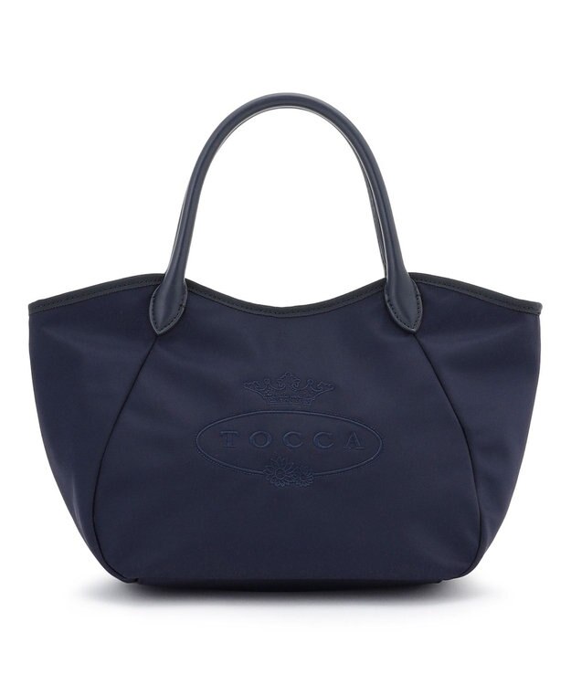 TOCCA TOUCH OF CRESTA NYLON TOTE ナイロントートバッグ【星風まどかさん着用】 ネイビー系