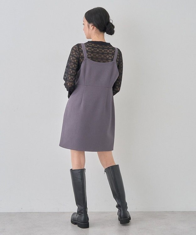 earth music&ecology フラワーレースプルオーバー Black