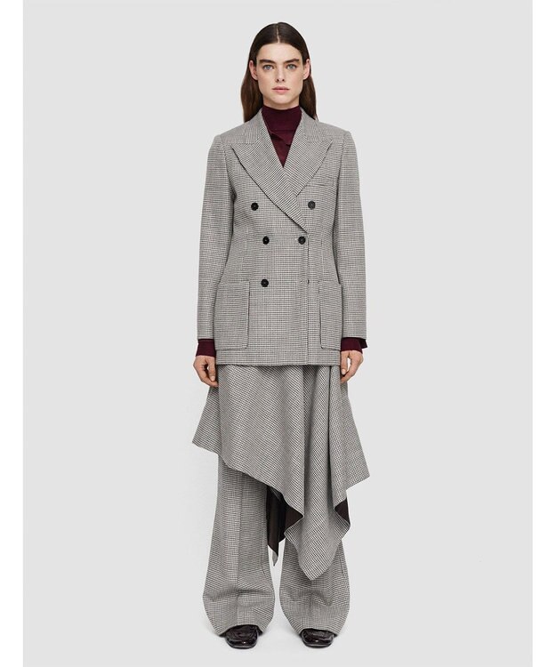 JOSEPH フルイドムリネ　ダブルブレステッドジャケット Ivory/Arabica