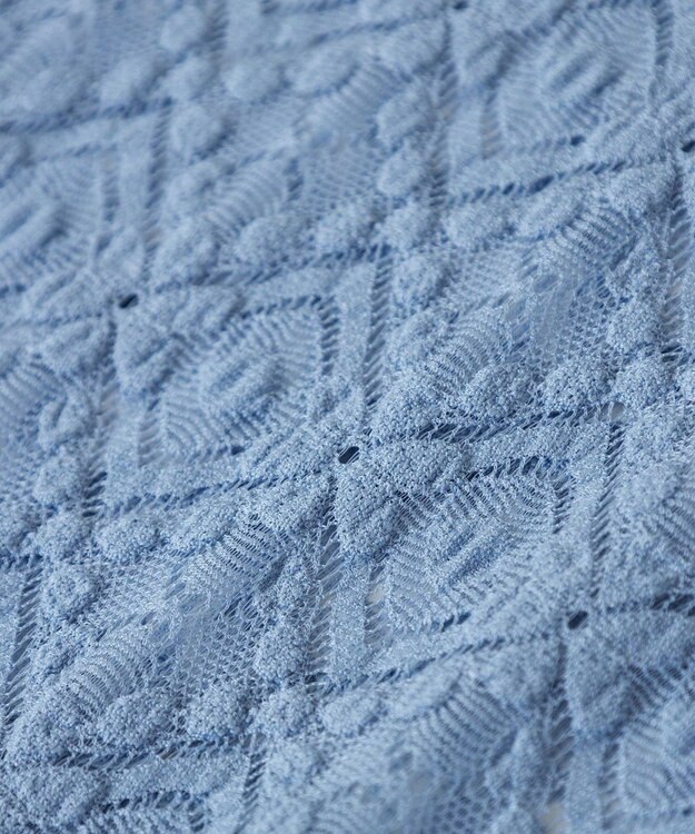 earth music&ecology フラワーレースプルオーバー Blue