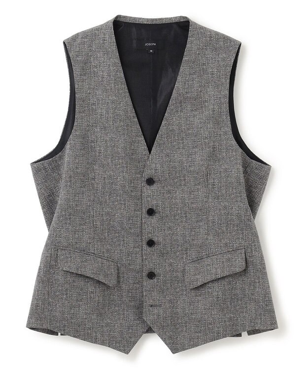 JOSEPH HOMME <3ピース対応> クールドッツストレッチ ジレ ライトグレー系