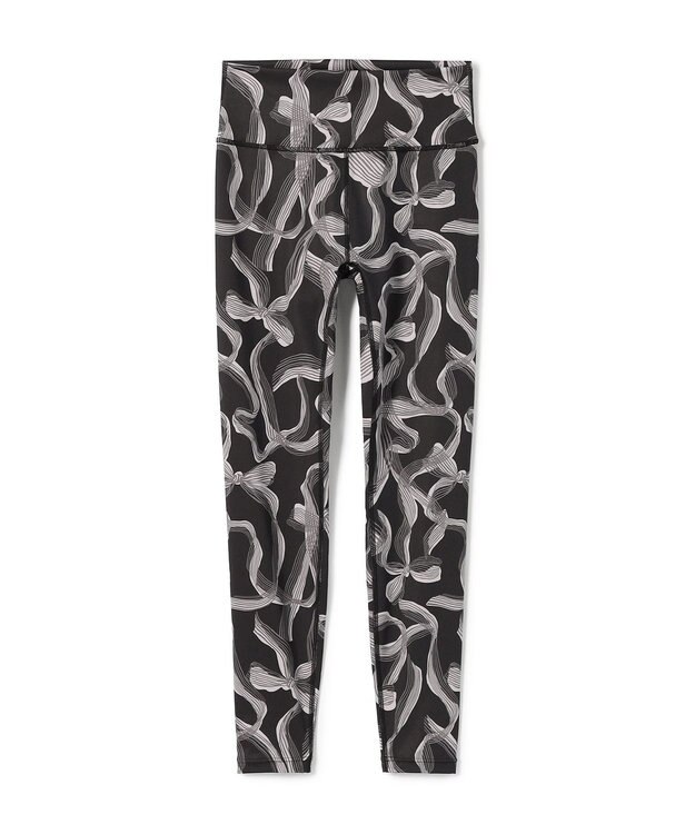 Chacott Chacott BALANCE リボンプリントレギンス ブラックプリント