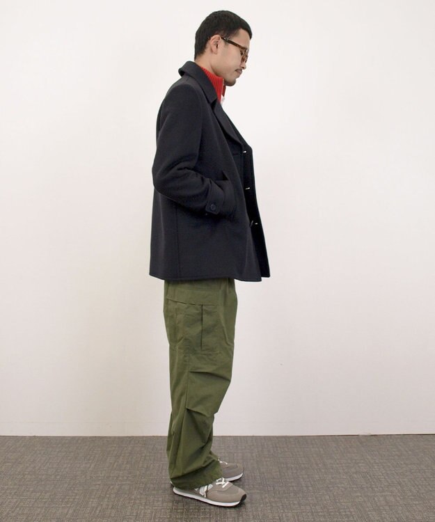 J.PRESS YORK STREET 【UNISEX】メルトン ピーコート ネイビー系