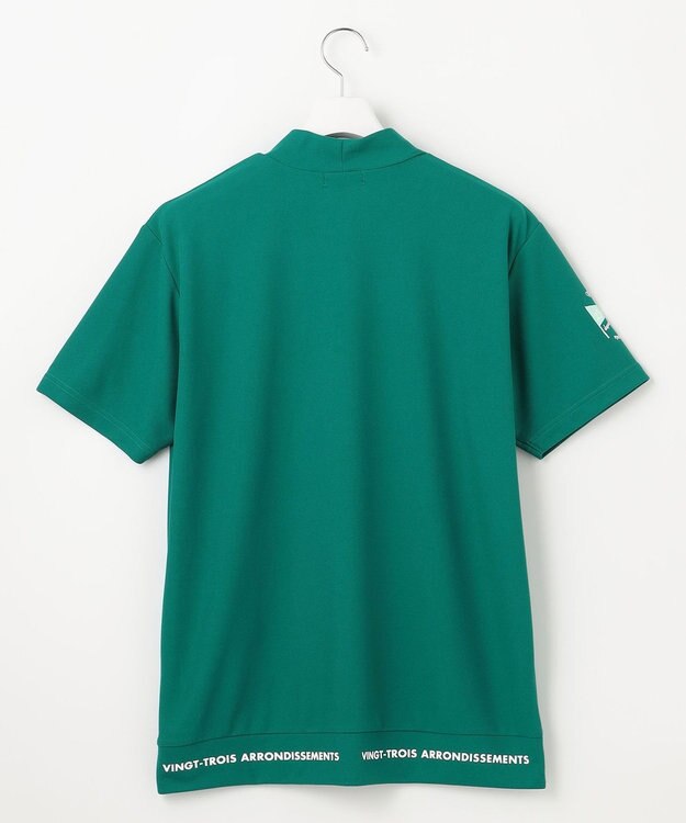 23区GOLF 【MEN】【吸水速乾/UVカット】ストレッチメッシュモックネックシャツ パイングリーン系