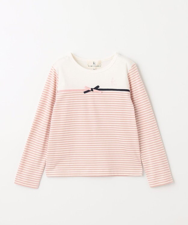 組曲 KIDS 【110-140cm】トリコボーダー Tシャツ ピンク系1