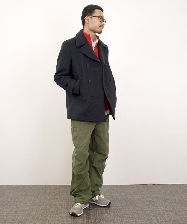 J.PRESS YORK STREET 【UNISEX】メルトン ピーコート ネイビー系