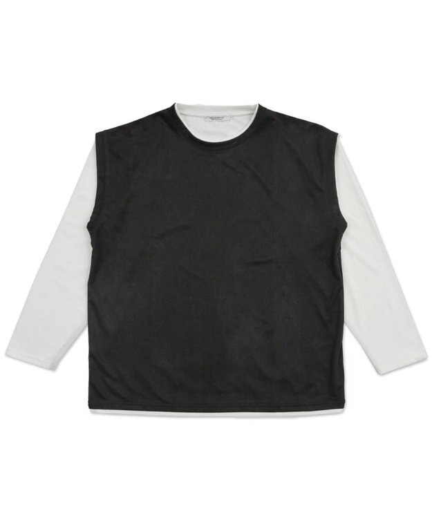 WEGO フェイクスウェードベストT（LS） ダークグレー