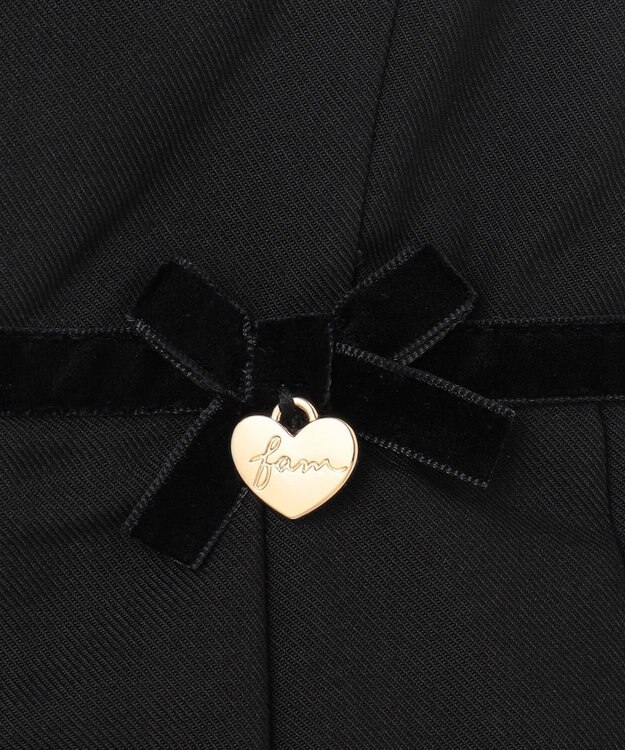 ANY KIDS モノトーン音符ジャンパースカート ブラック