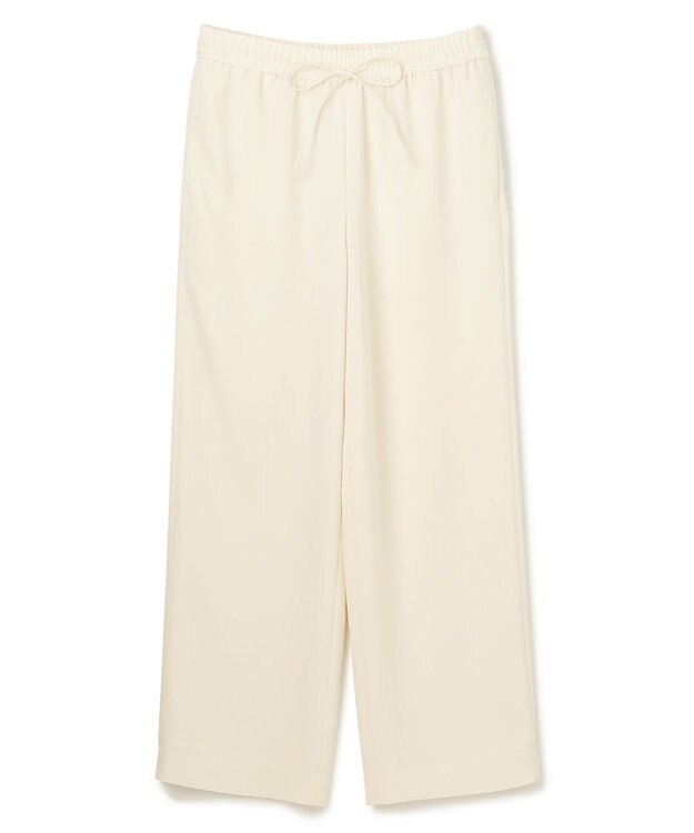 JOSEPH 【洗える】スムースジョーゼット　ストレートトラウザーズ Ivory