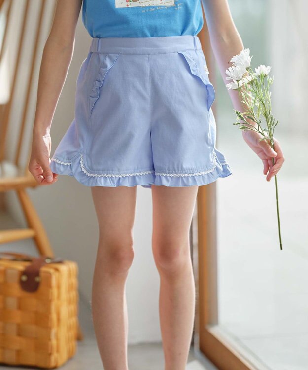 組曲 KIDS 【150-160cm】サマーオックス ショートパンツ サックスブルー系