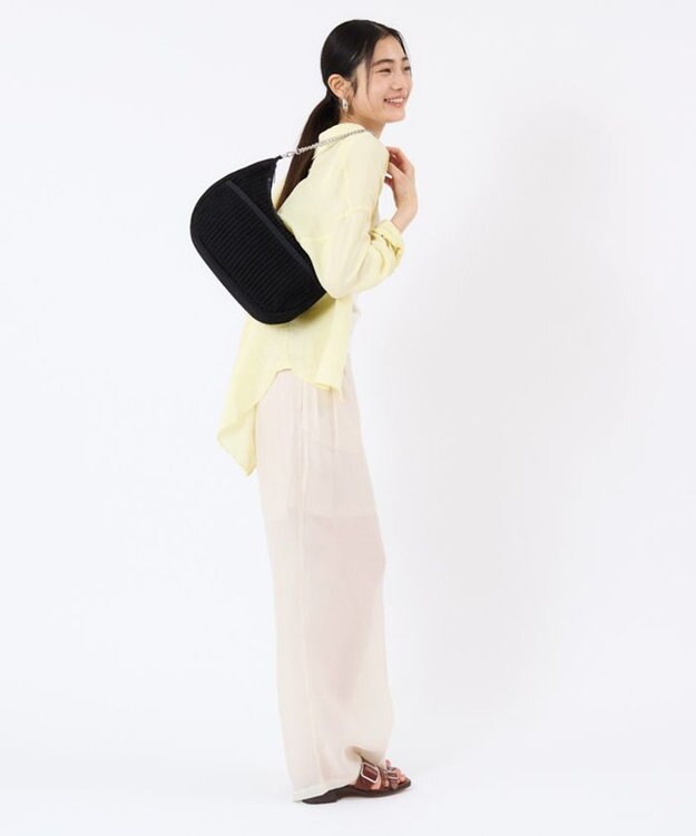 LeSportsac CHAIN CROCHET N/S HOBO/ブラッククロシェ ブラッククロシェ