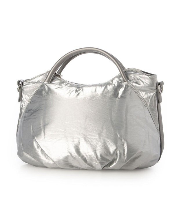 UNBILLION カシュカシュ cachechche / ソフトメタリック2wayミニトート シルバー