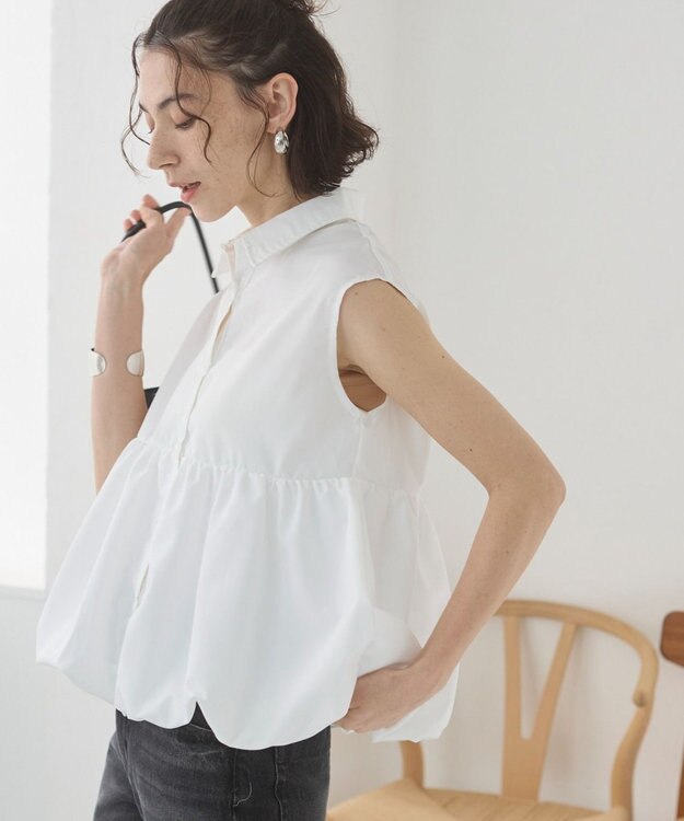 WEGO 【ANGIE VINTAGE】ティアードバルーンブラウス オフホワイト