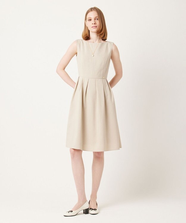 TOCCA 【大人百花掲載】【洗える】FIRST SPRING ドレス ベージュ系