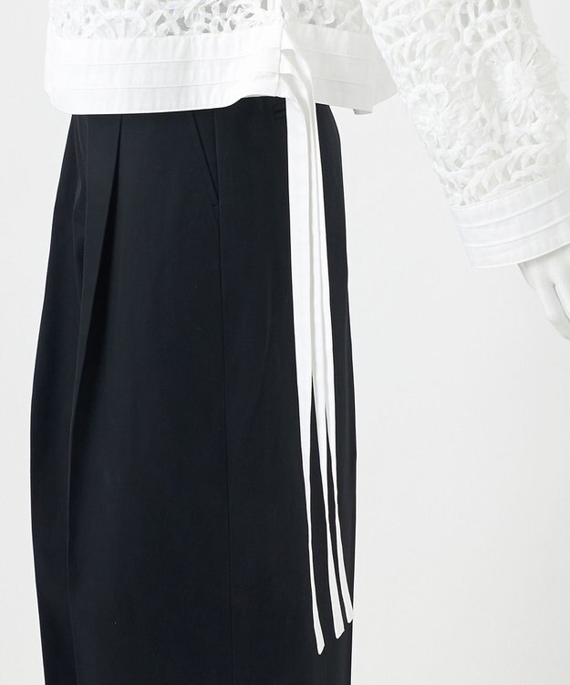 23区 【GOLD LABEL】オーガンジーテープエンブロイダリー ブラウス ホワイト系