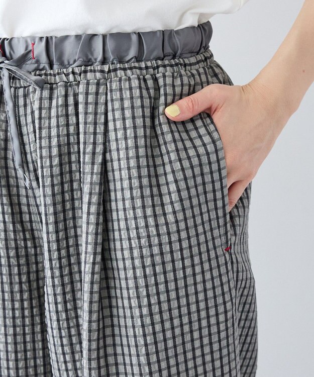 CRAFT STANDARD BOUTIQUE サッカーチェックイージーパンツ Gray