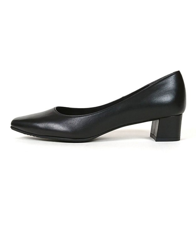 Dominic3 晴雨兼用 スクエアトゥ レザーパンプス ブラック