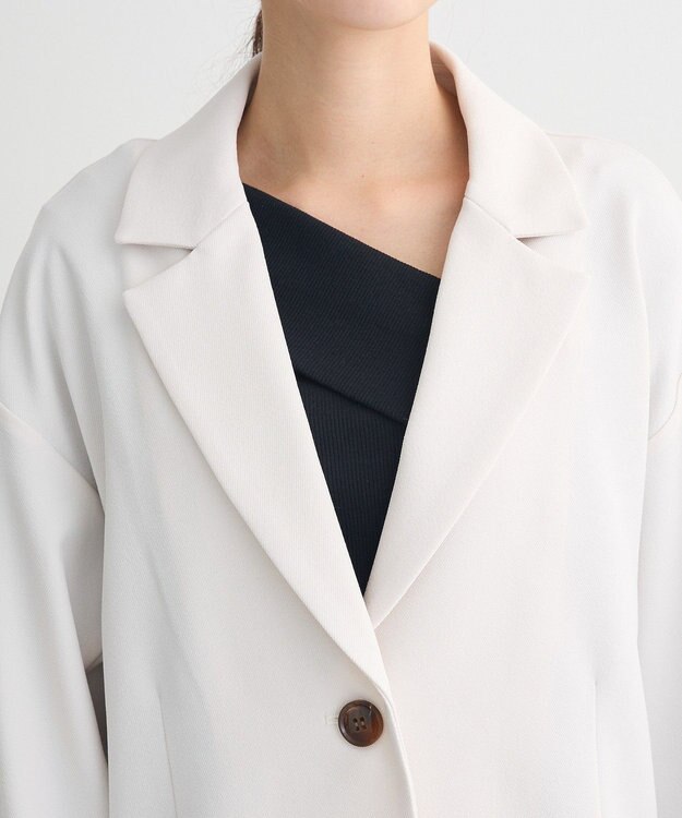 Green Parks ・ＥＬＥＮＣＡＲＥ　ＤＵＥ　袖コード刺繍ジャケッ Ivory