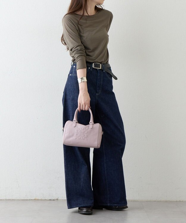 russet 《composition》レザー2WAYミニボストンバッグ（CE-1684） DustyPink
