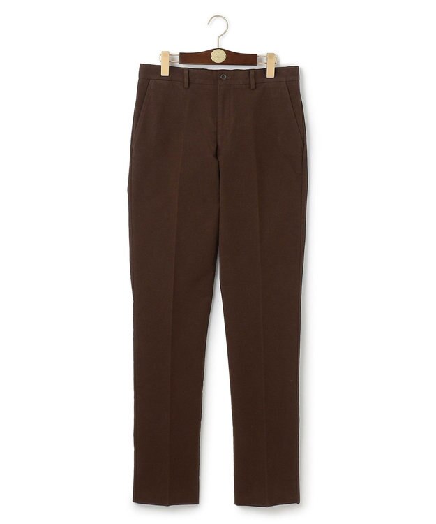 J.PRESS MEN モールスキンストレッチ スローンパンツ ブラウン系