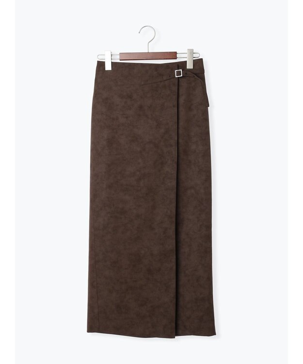 Te chichi エコスエードベルテッドスカート《2025Autumn catalog vol.2 item》 ブラウン