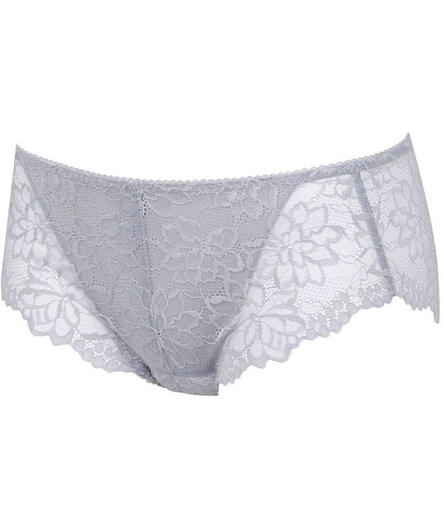 WACOAL サニタリーショーツ 【GOCOCi ゴコチ】 「普通~多い日」に対応 後ろまでしっかりカバー 羽付きナプキン対応 総レース 生理用ショーツ はきこみ丈あさめ レディース PGG198 /ワコール グレー