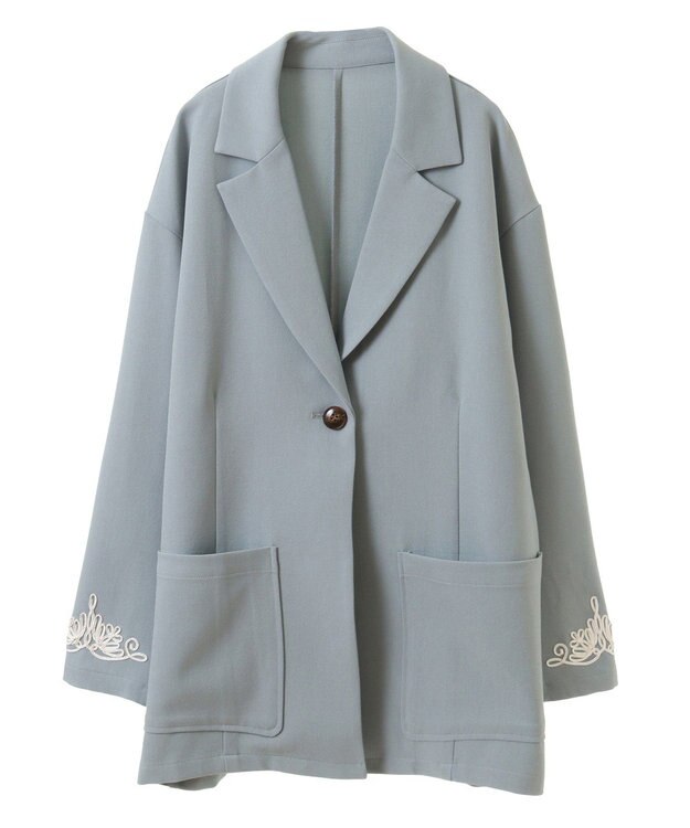 Green Parks ・ＥＬＥＮＣＡＲＥ　ＤＵＥ　袖コード刺繍ジャケッ Mint