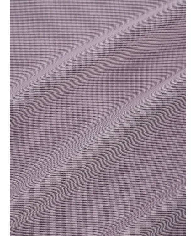 Green Parks 袖異素材使いリップルプルオーバー Purple
