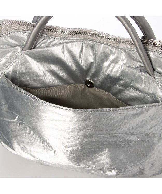 UNBILLION カシュカシュ cachechche / ソフトメタリック2wayミニトート シルバー