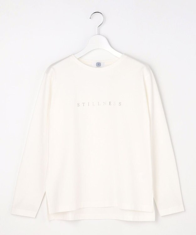 J.PRESS LADIES S メタリックロゴ ロンＴ ホワイト系