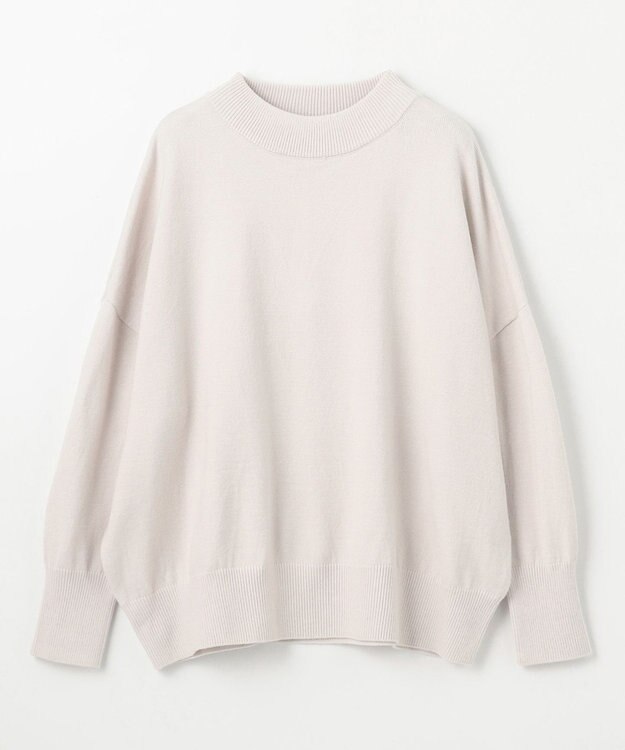 ANY 【6色展開】ムースタッチボクシーニット オイスター