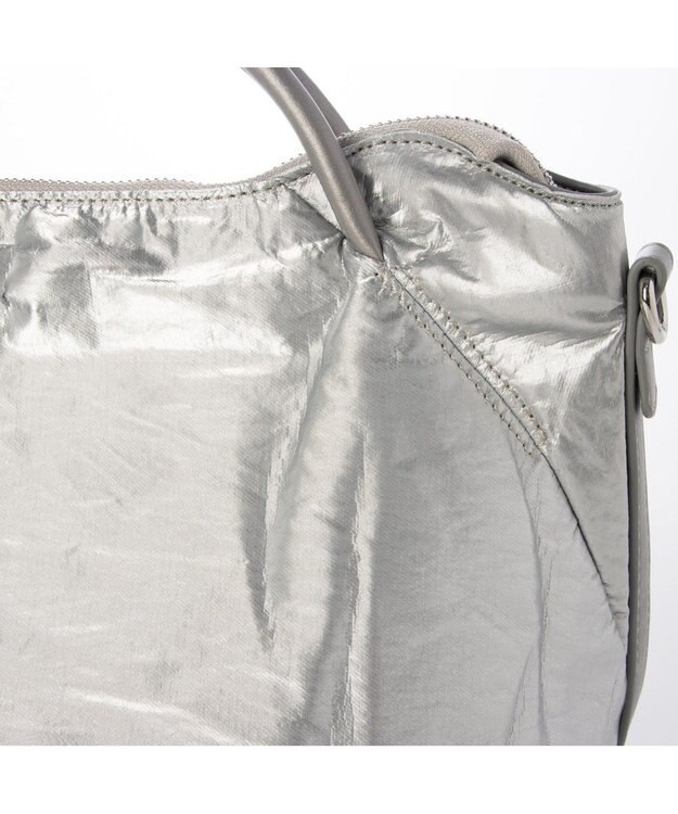 UNBILLION カシュカシュ cachechche / ソフトメタリック2wayミニトート シルバー