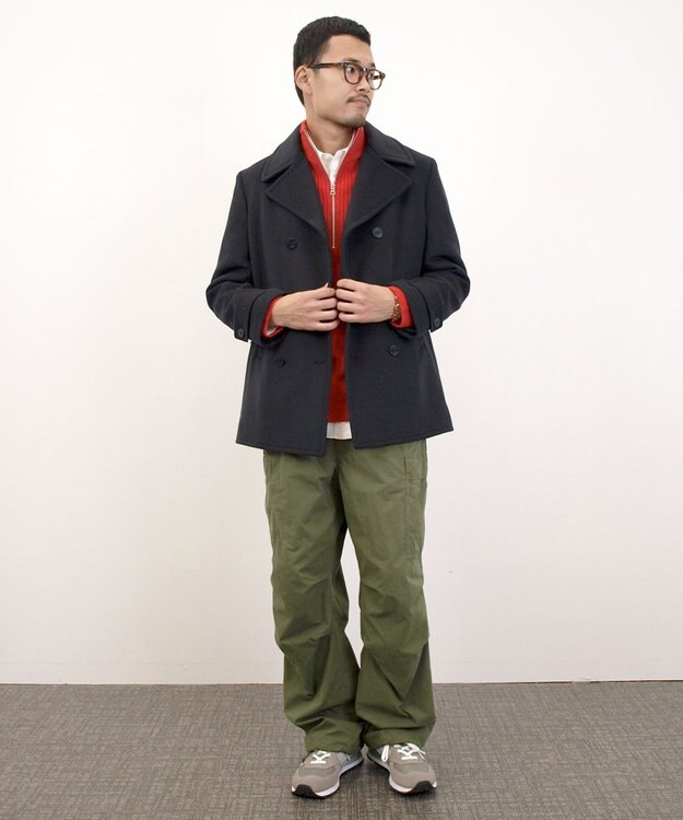 J.PRESS YORK STREET 【UNISEX】メルトン ピーコート ネイビー系