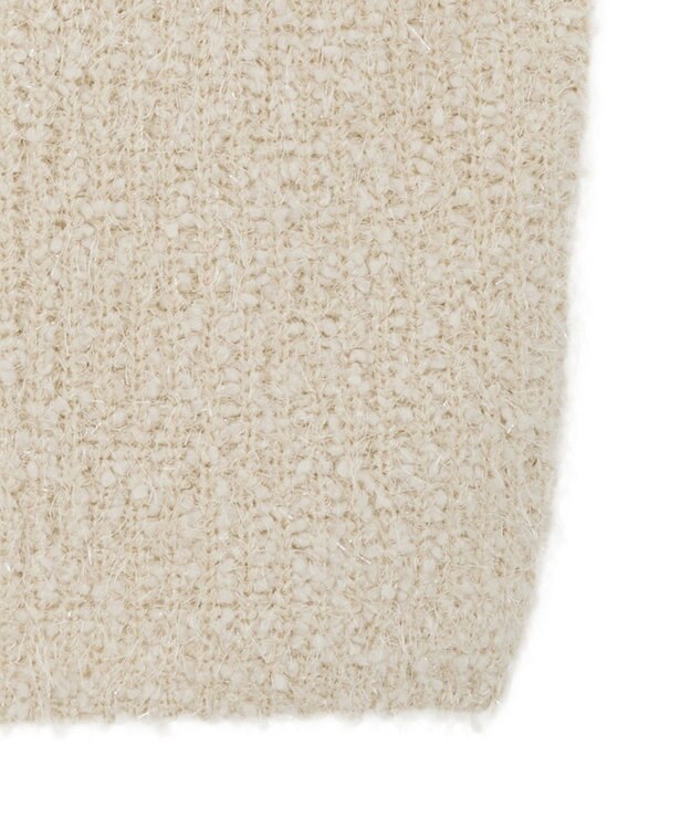 earth music&ecology ポンポンヤーンベスト Ivory