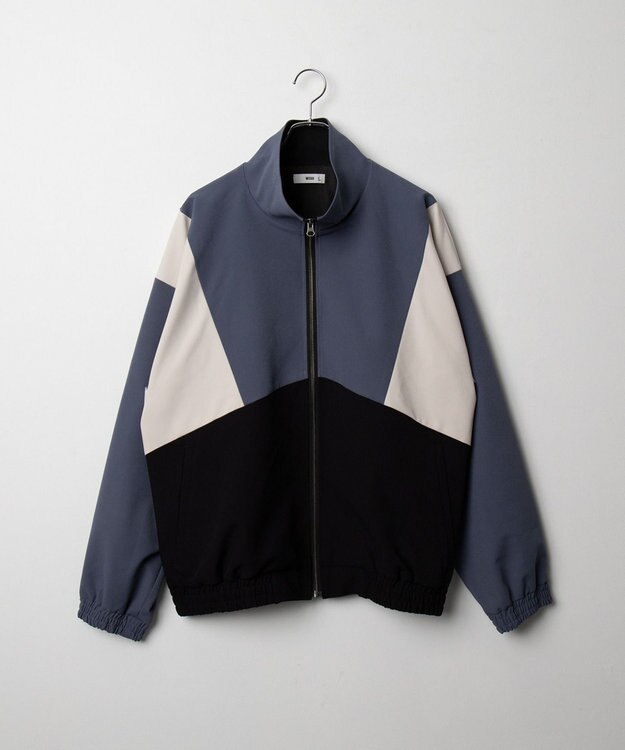 WEGO トロミスタンドブルゾン サックス