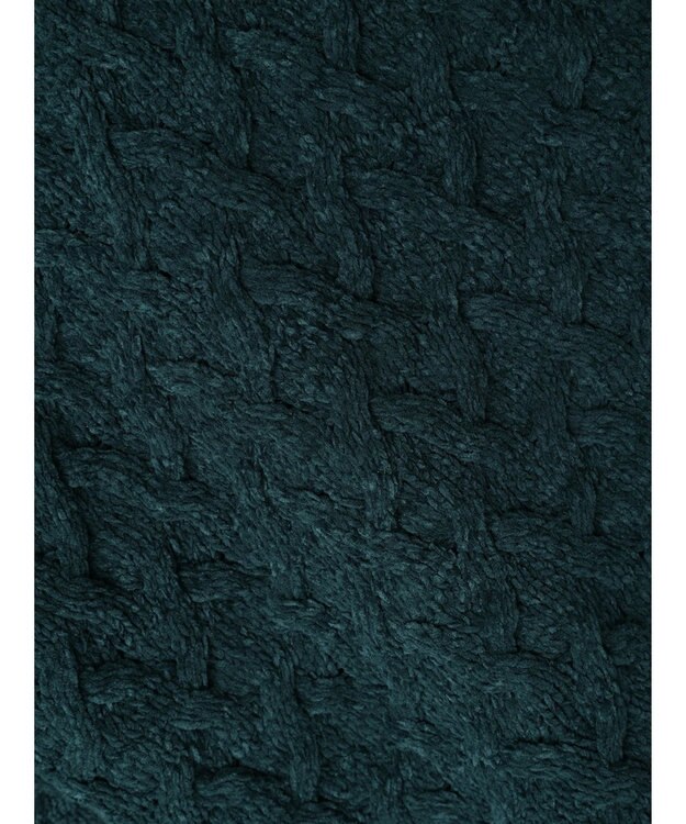 CRAFT STANDARD BOUTIQUE 洗えるモールケーブルニットチュニック Green