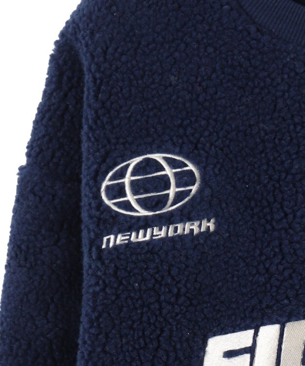 WEGO スポーツグラフィックボアショートプルオーバー ネイビー